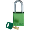 SafeKey Padlocks - Aluminium, Green, KD - Keyed Differently, Steel, 38.10 mm, 1 Piece / Box
